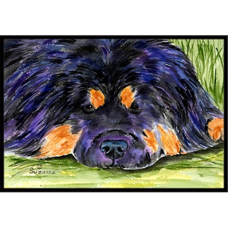 Carolines Treasures 18 x 27 in. Tibetan Mastiff Indoor Outdoor Doormat SS8519MAT